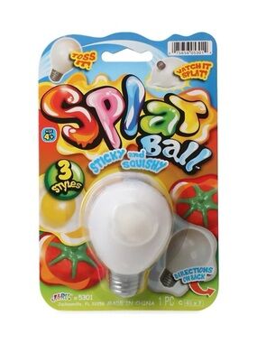 Light Bulb Splat Ball Squishy Toy